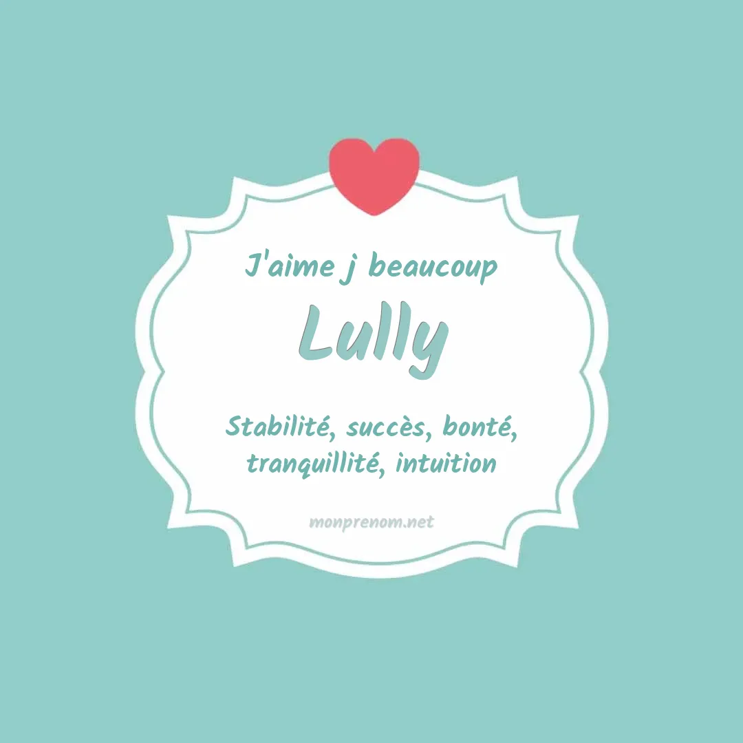 J'aime beaucoup Lully