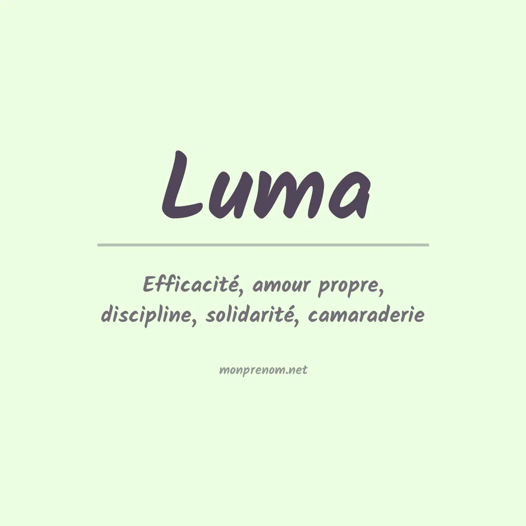 Prénom Luma