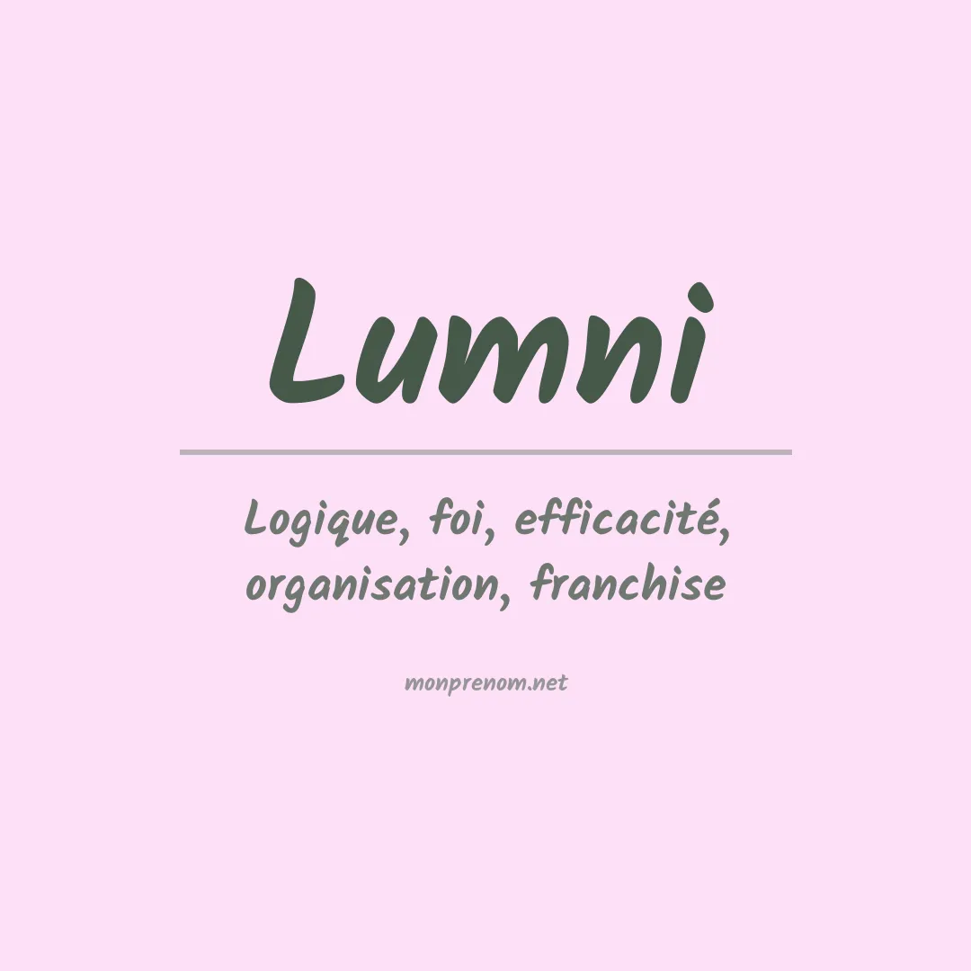 Prénom Lumni