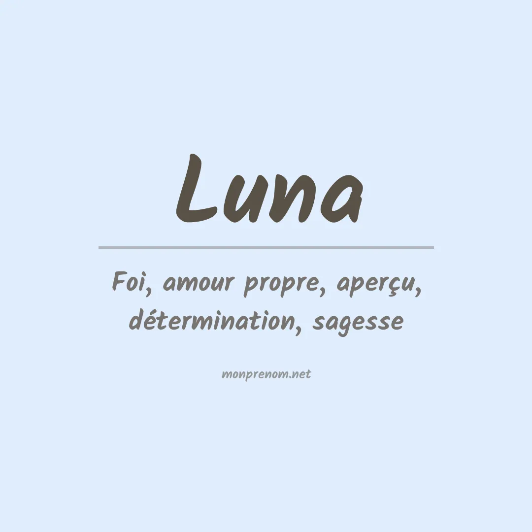 Prénom Luna