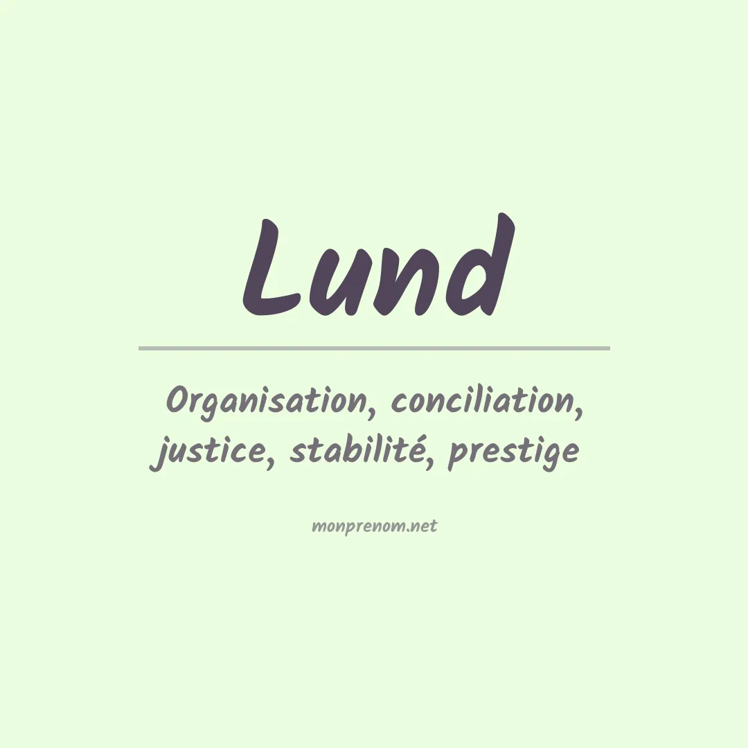 Prénom Lund