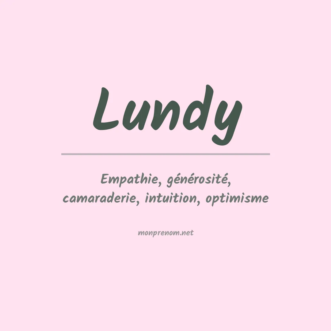 Prénom Lundy