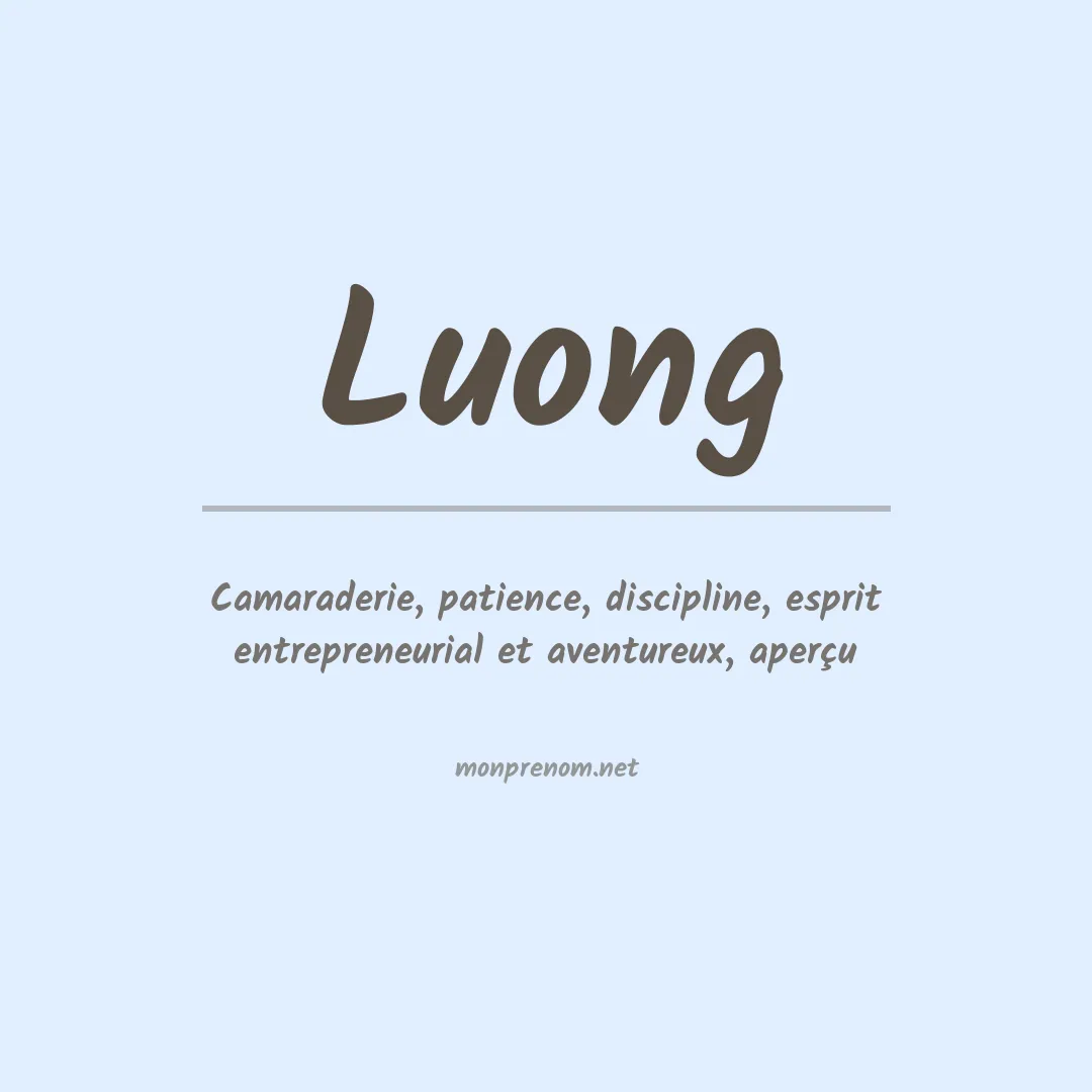 Prénom Luong