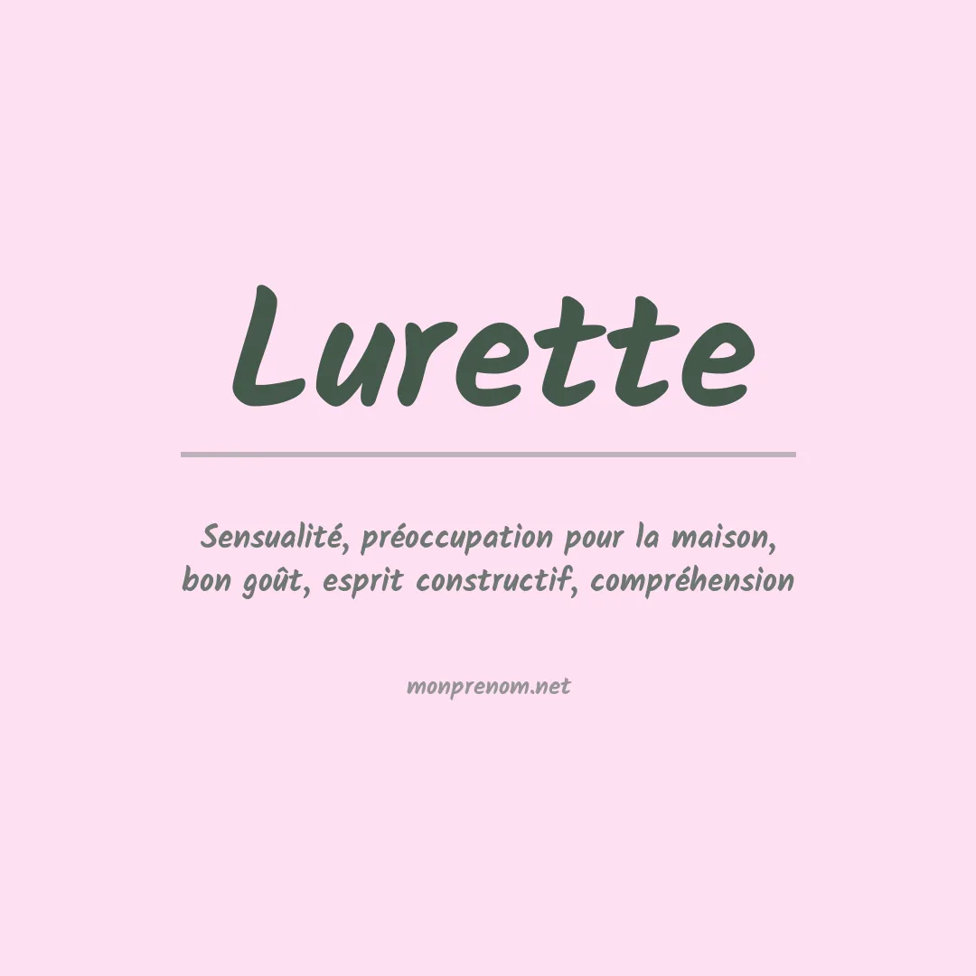 Prénom Lurette