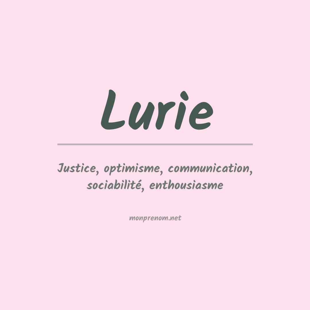 Prénom Lurie