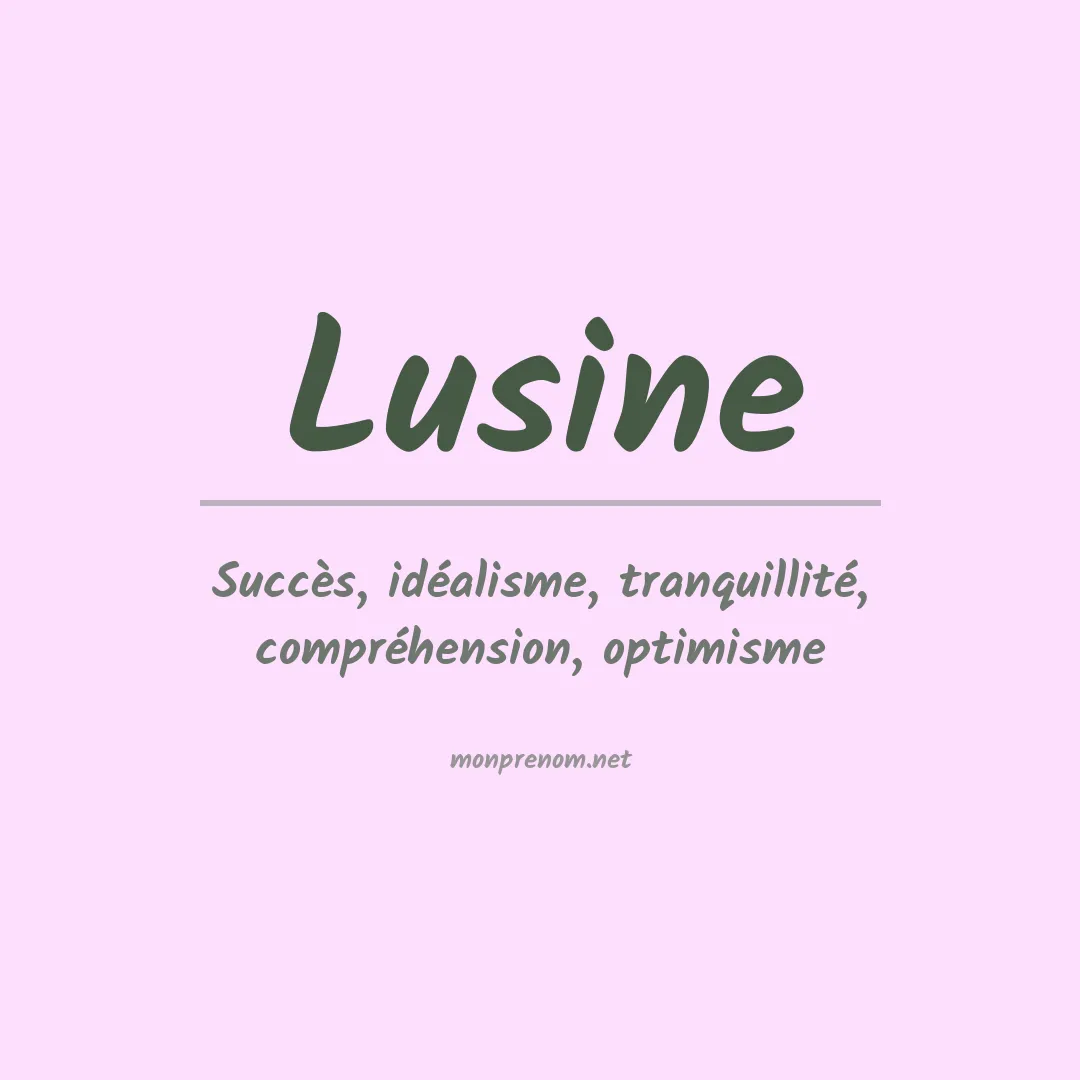 Prénom Lusine