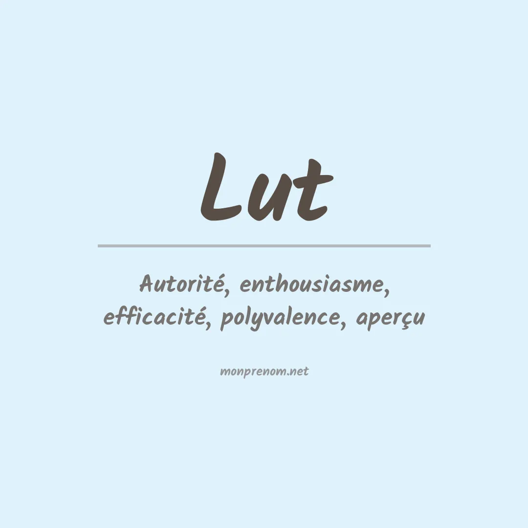 Signification du prénom Lut
