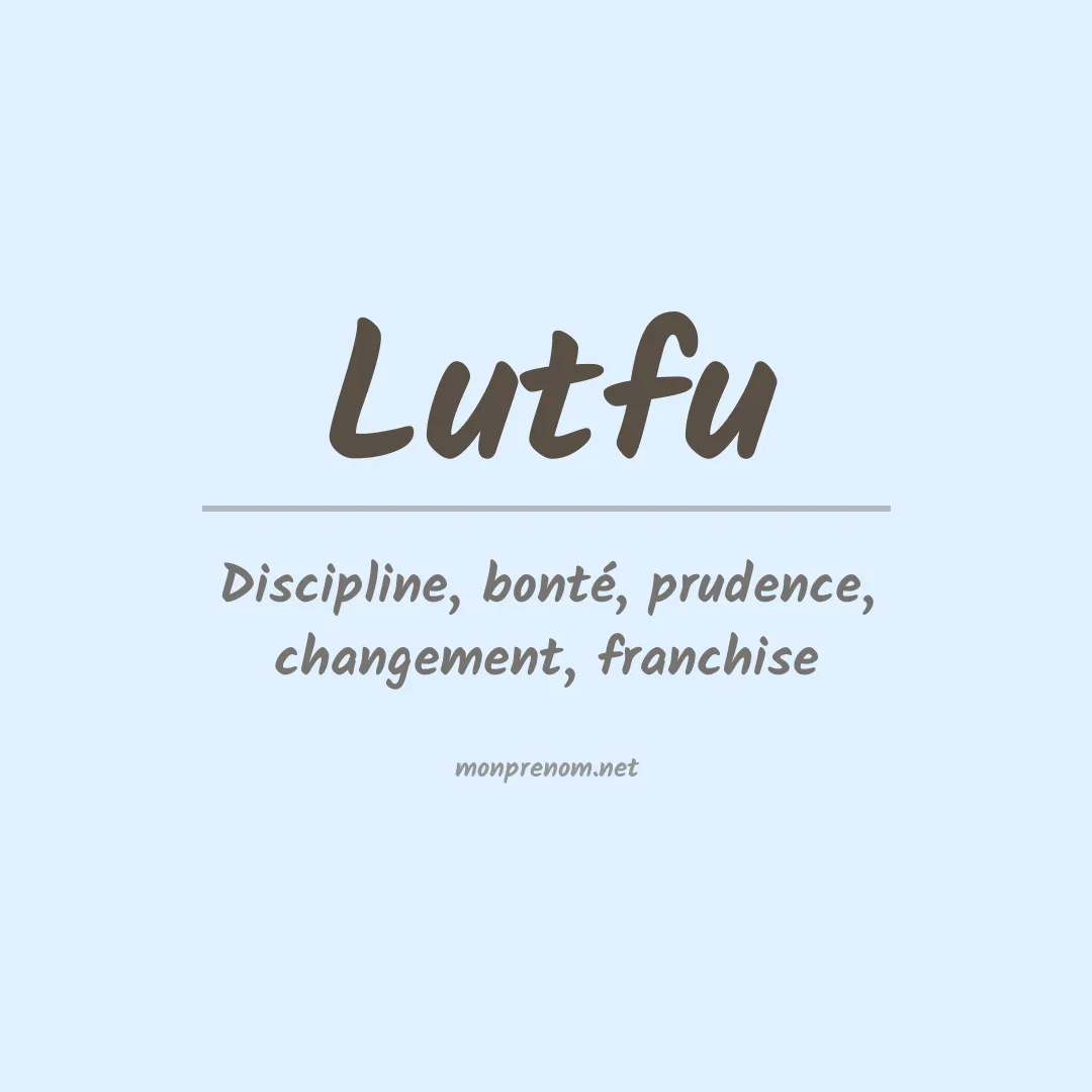Prénom Lutfu