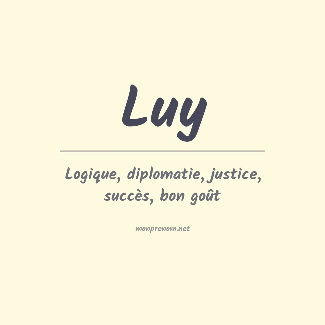 Prénom Luy