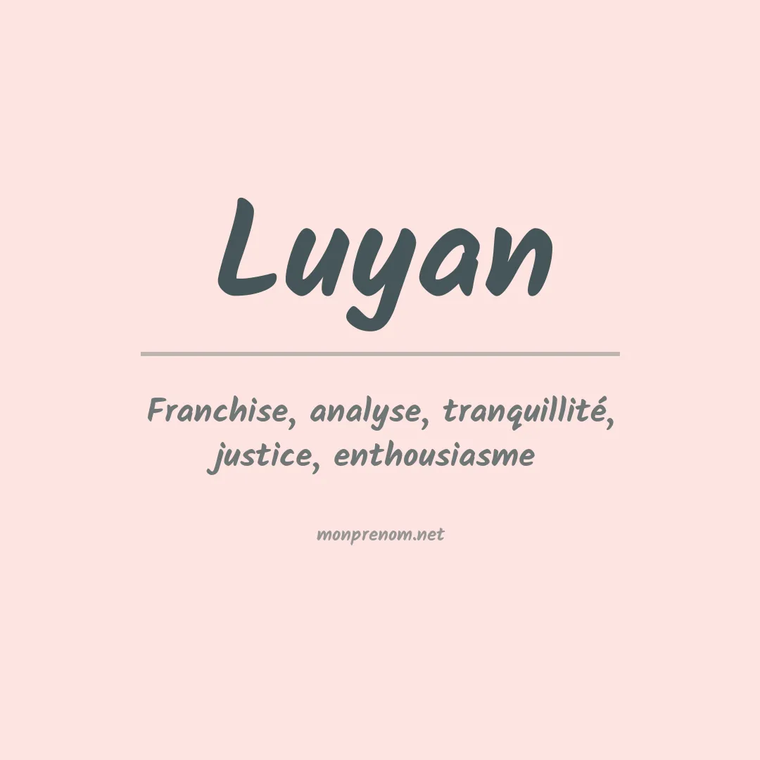 Prénom Luyan
