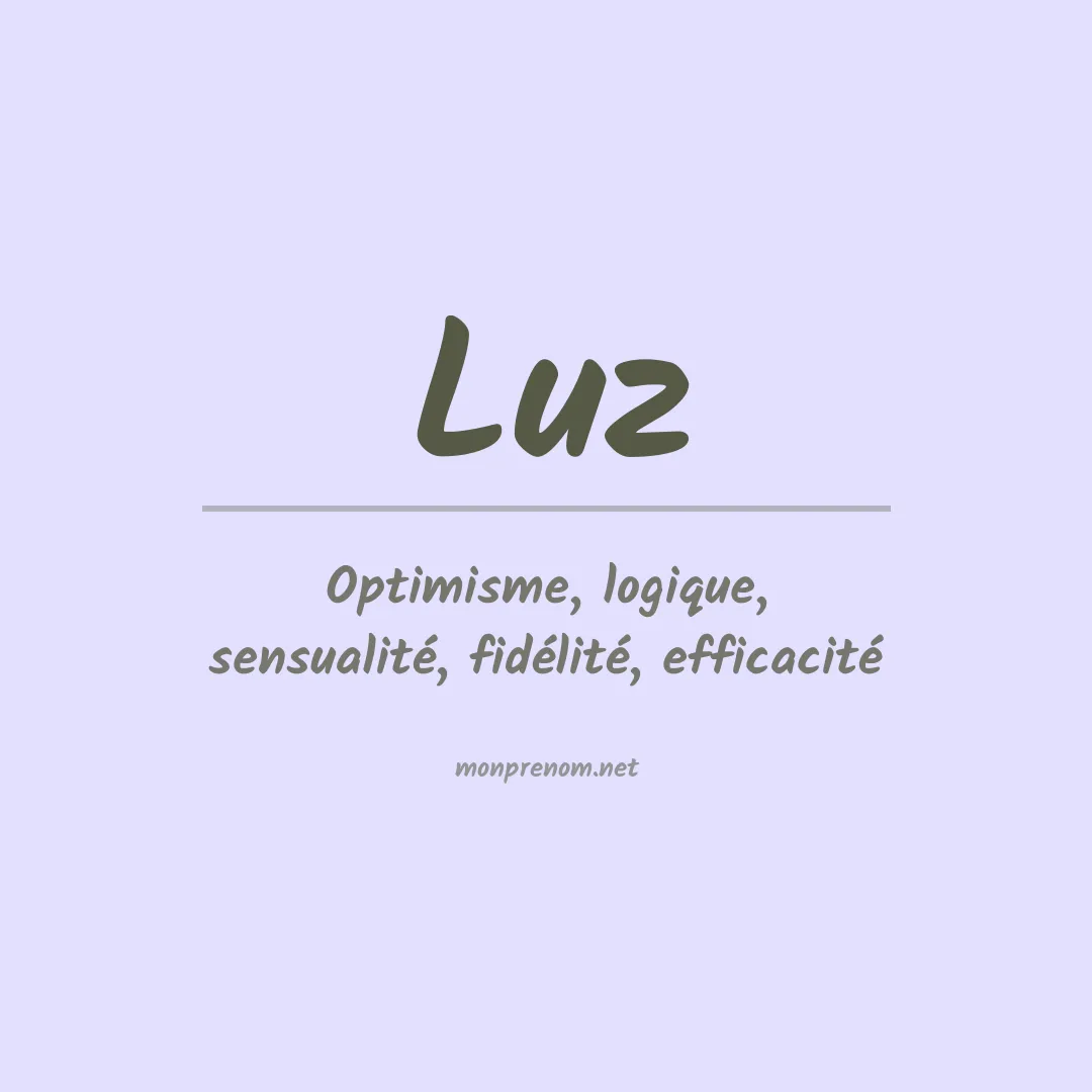 Prénom Luz