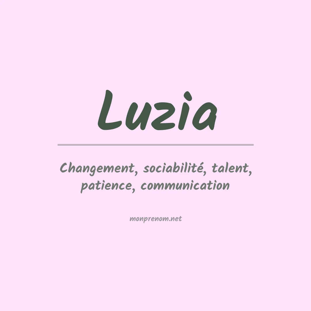 Prénom Luzia