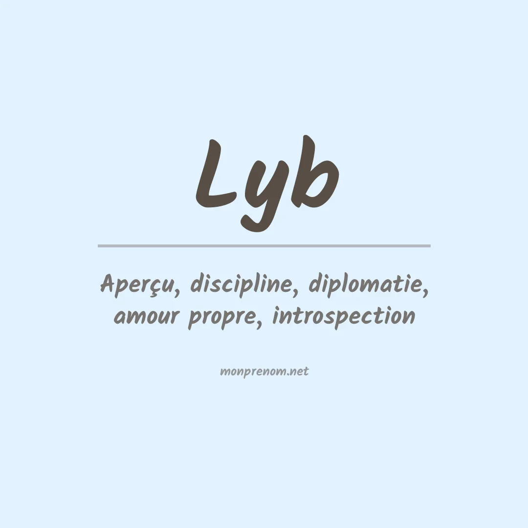 Signification du prénom Lyb