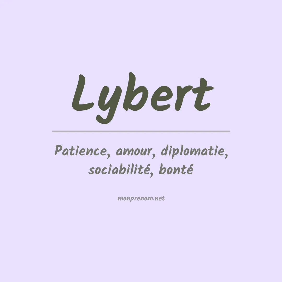 Signification du prénom Lybert