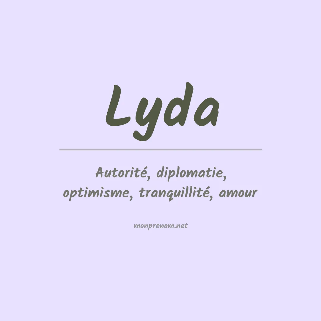 Prénom Lyda