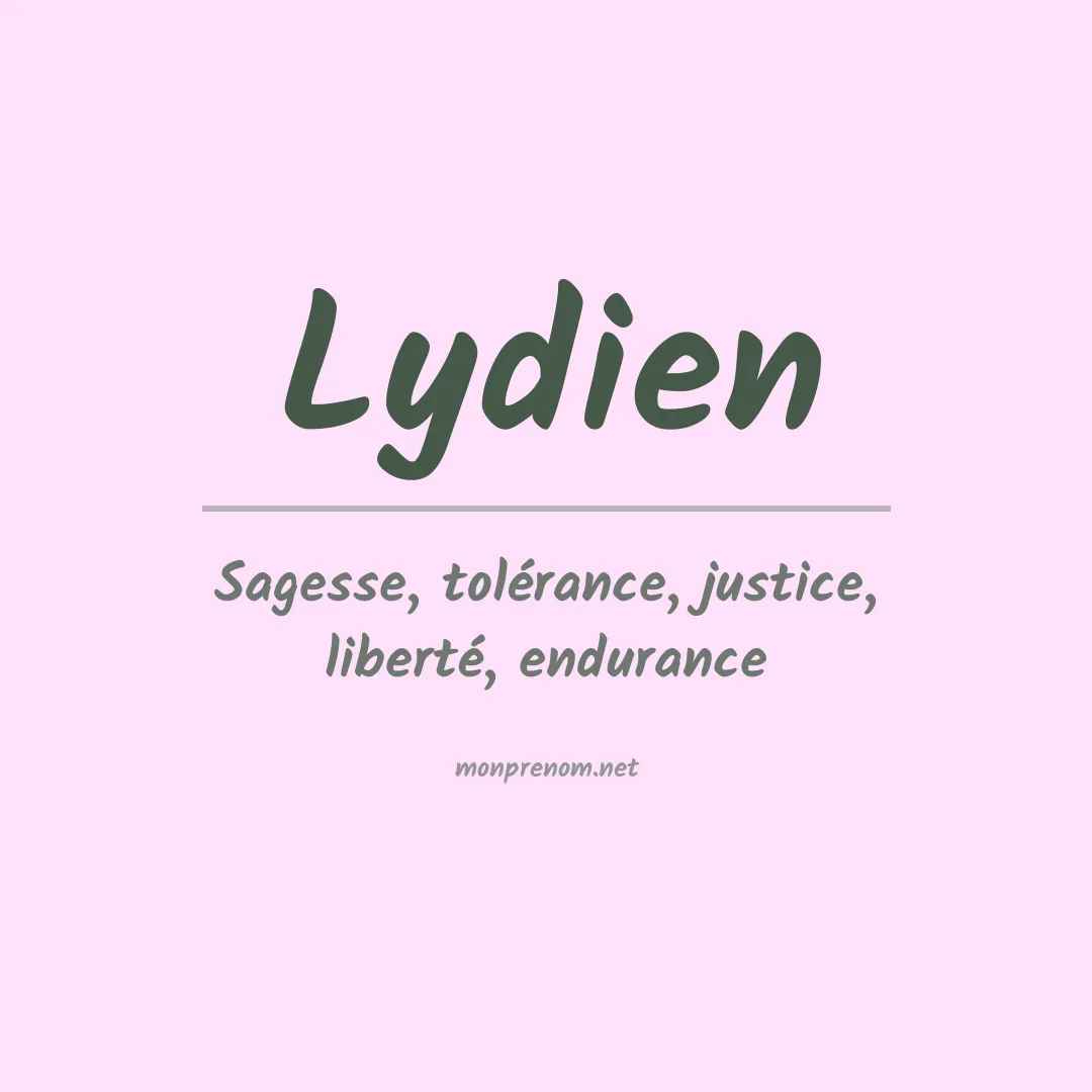Prénom Lydien