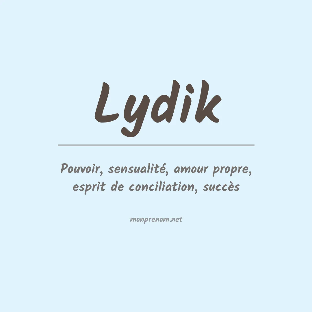 Signification du prénom Lydik