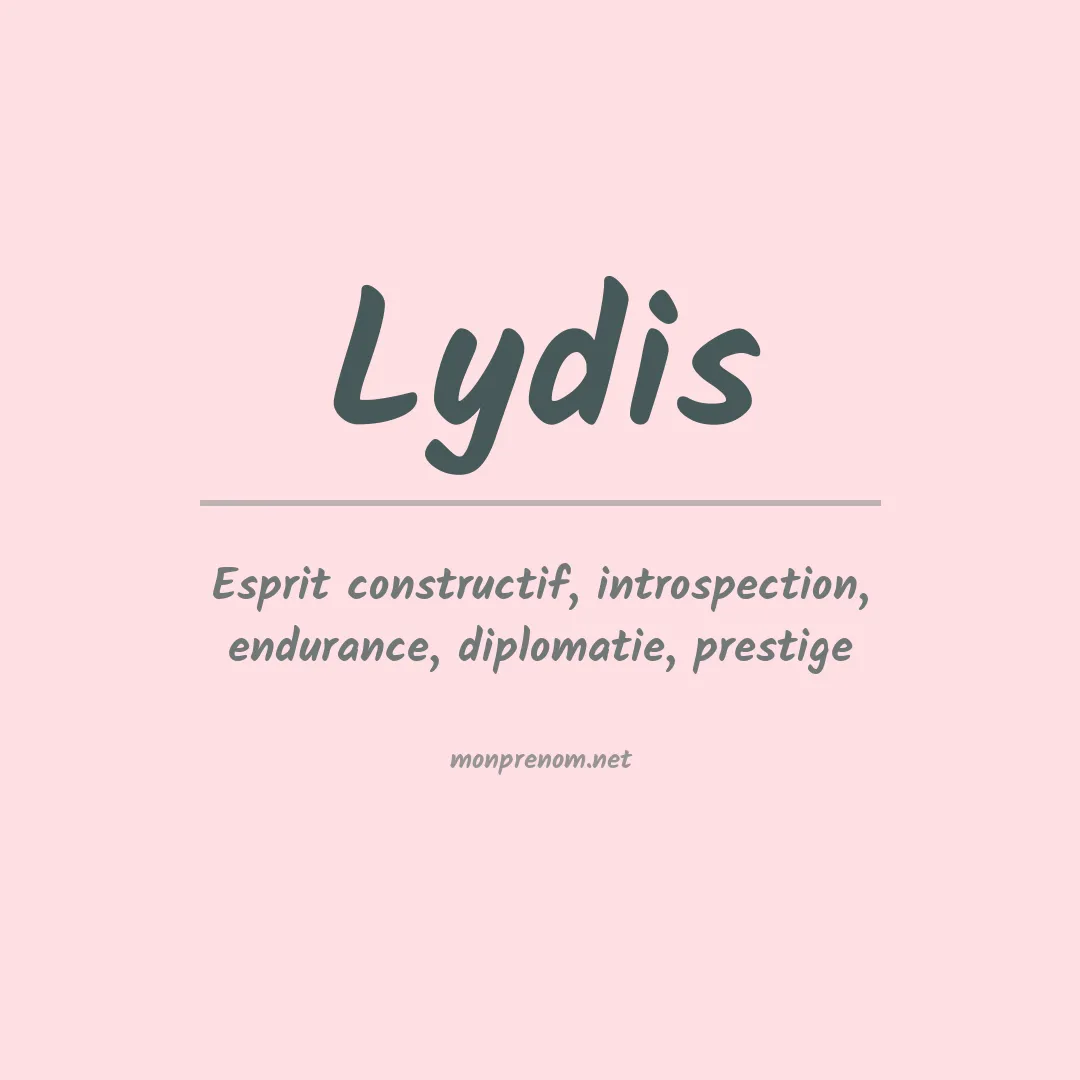 Prénom Lydis