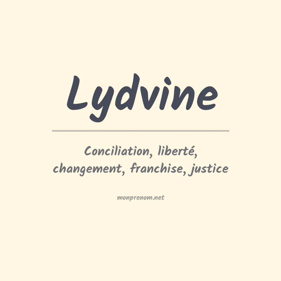 Signification du prénom Lydvine