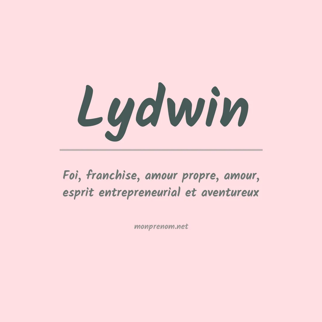 Signification du prénom Lydwin