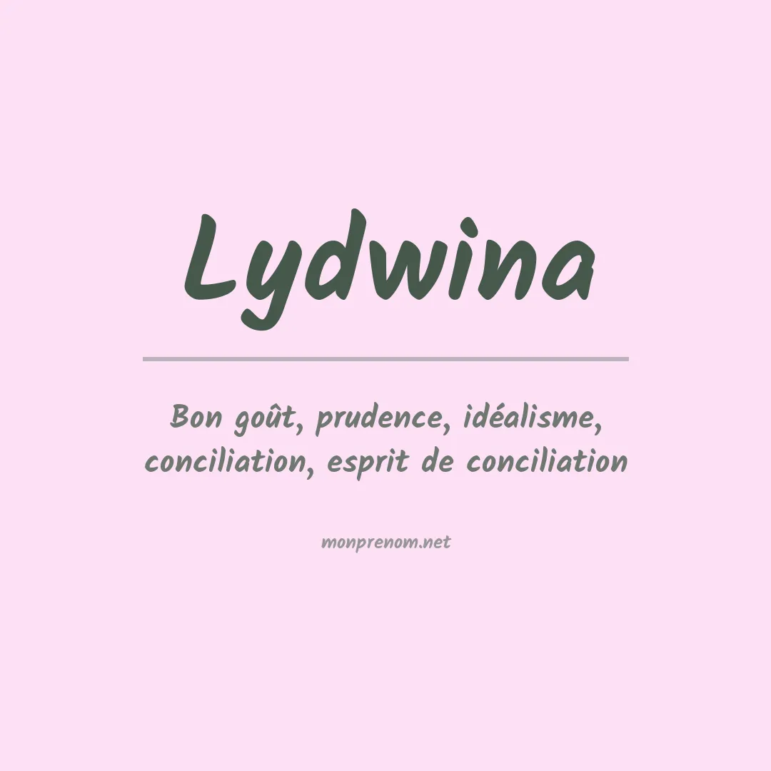 Signification du prénom Lydwina