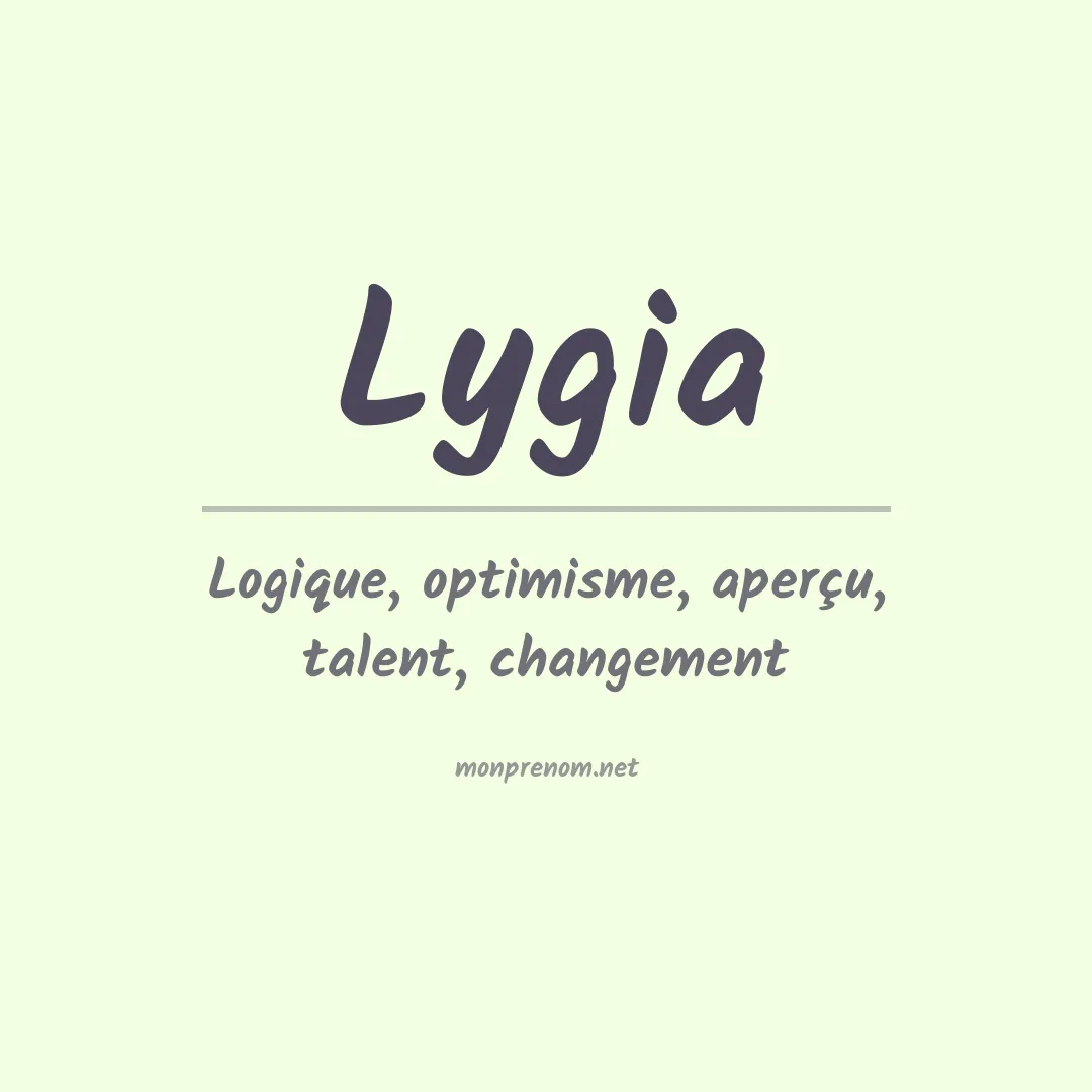Prénom Lygia