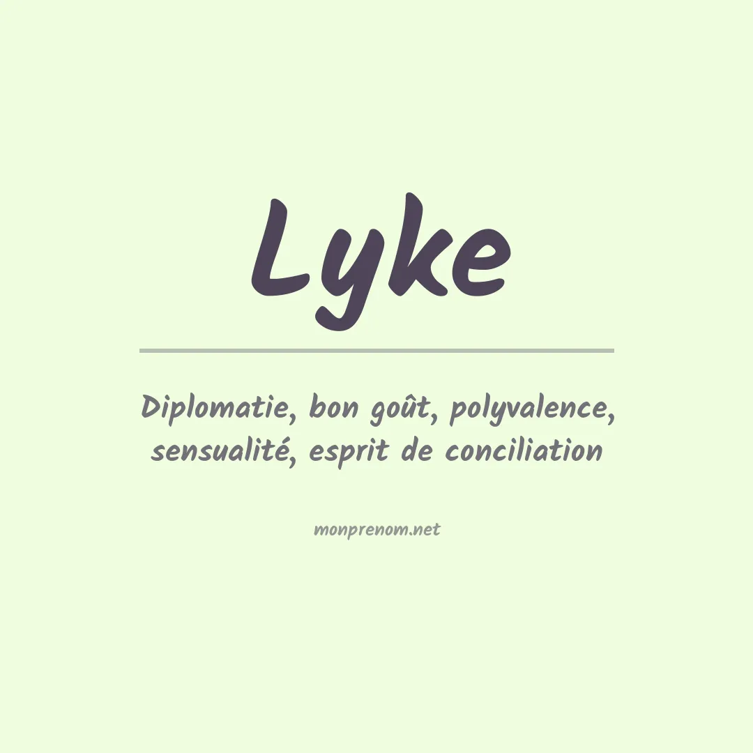 Prénom Lyke