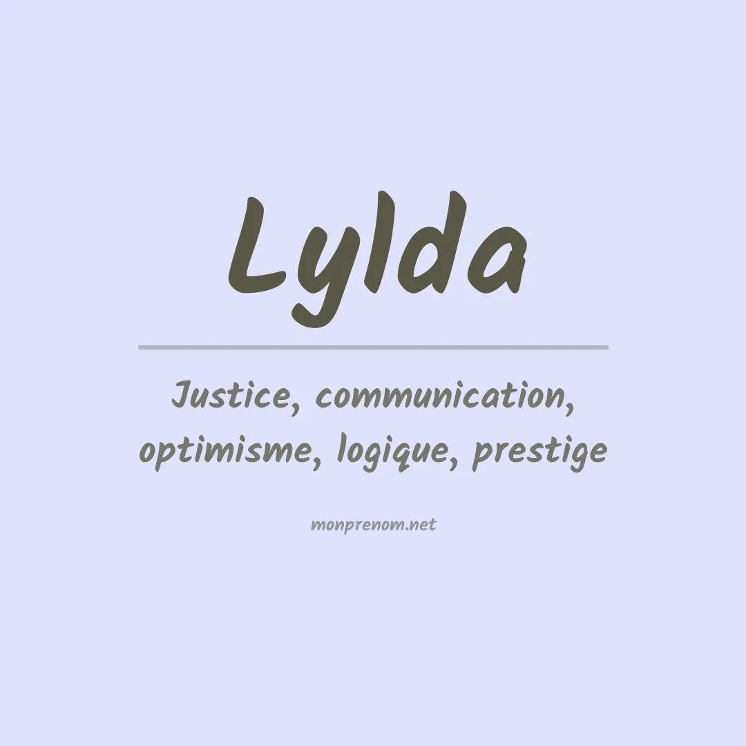 Signification du prénom Lylda