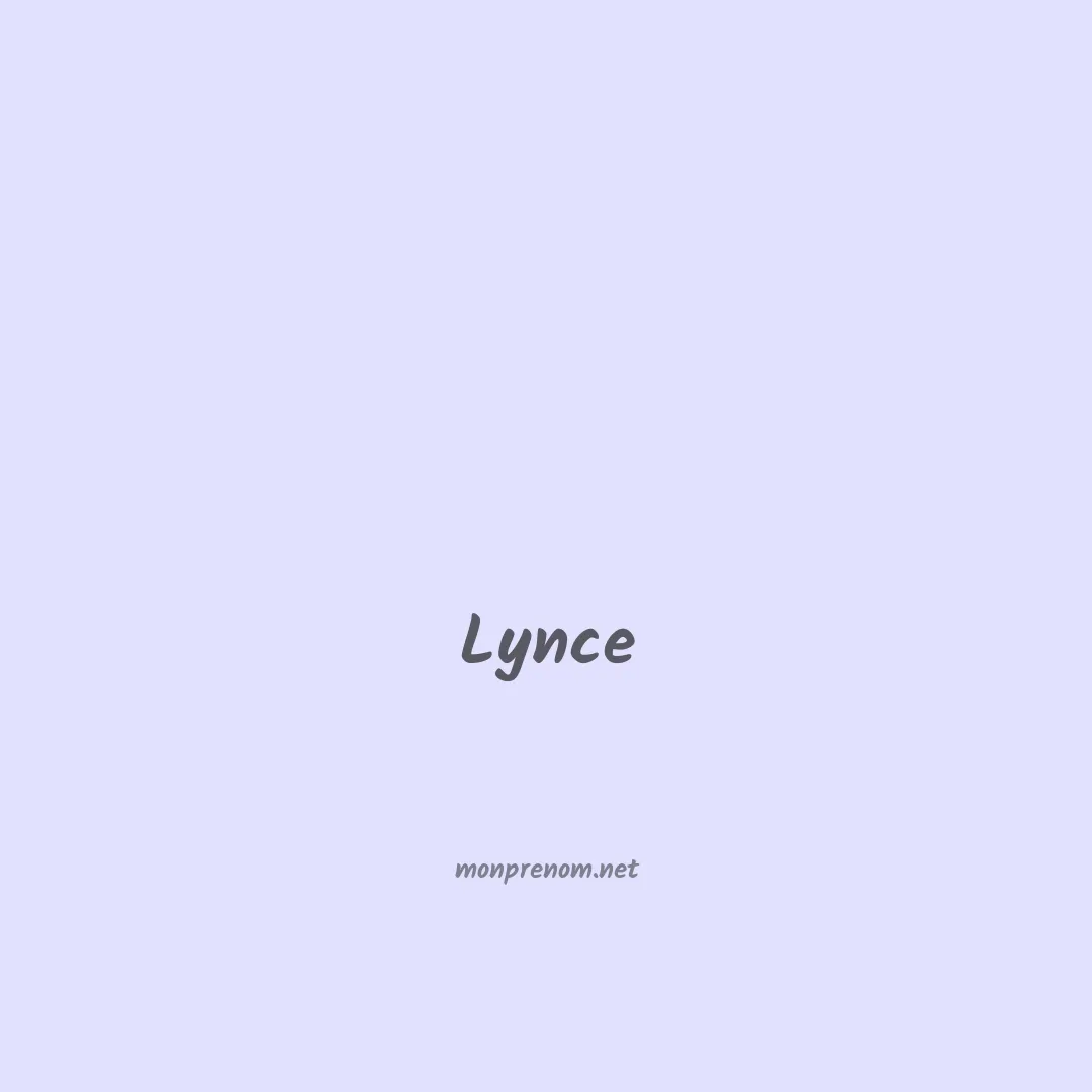 Lynce en chinois