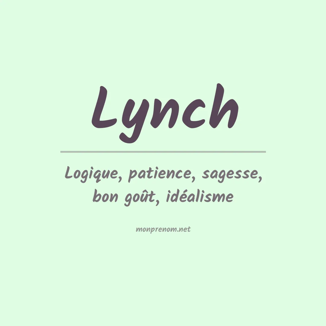 Prénom Lynch