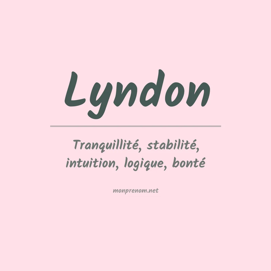 Prénom Lyndon