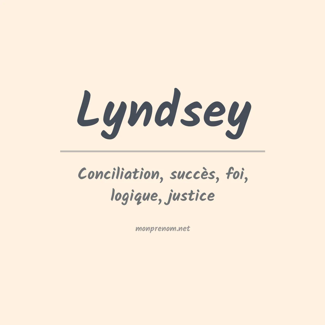 Signification du prénom Lyndsey
