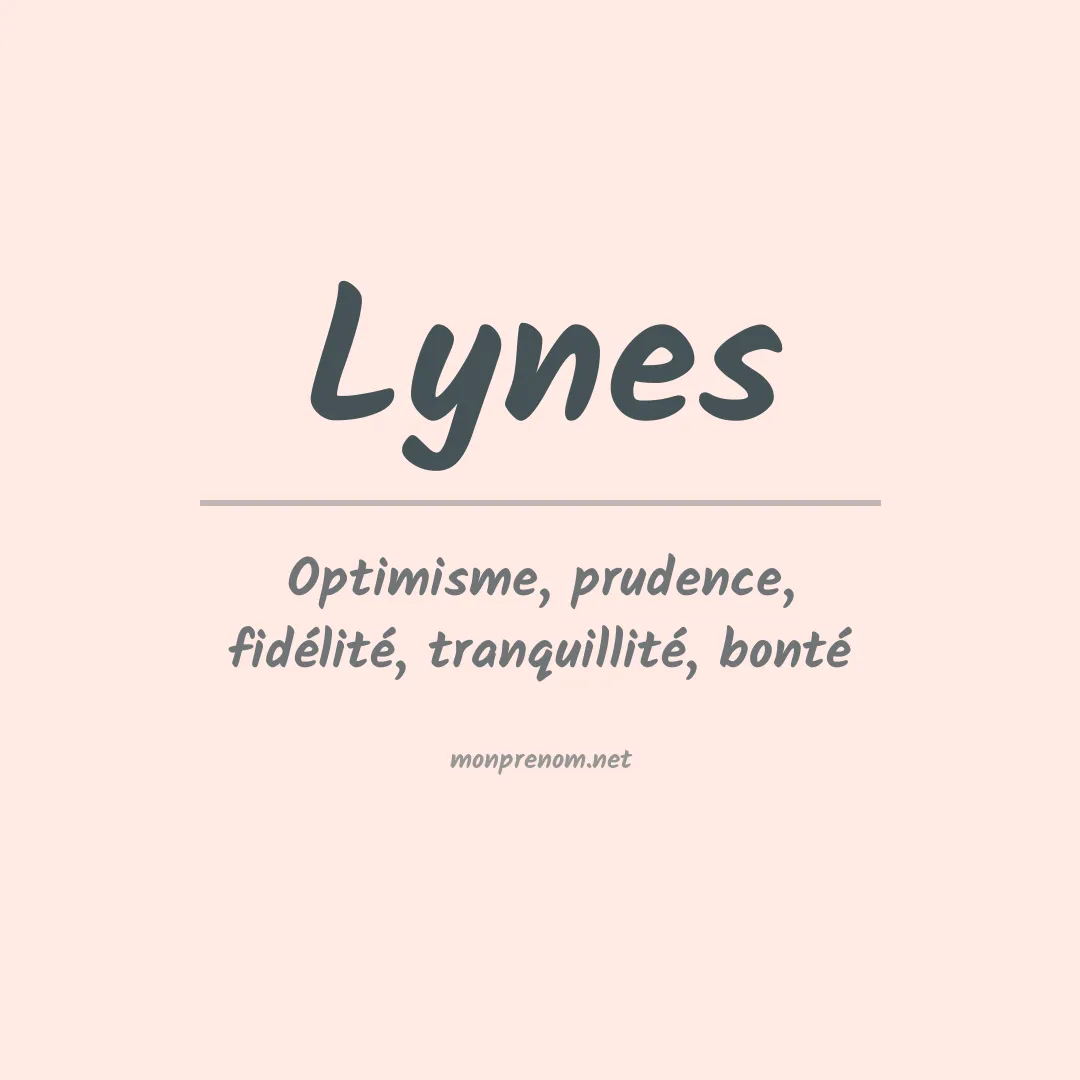 Prénom Lynes