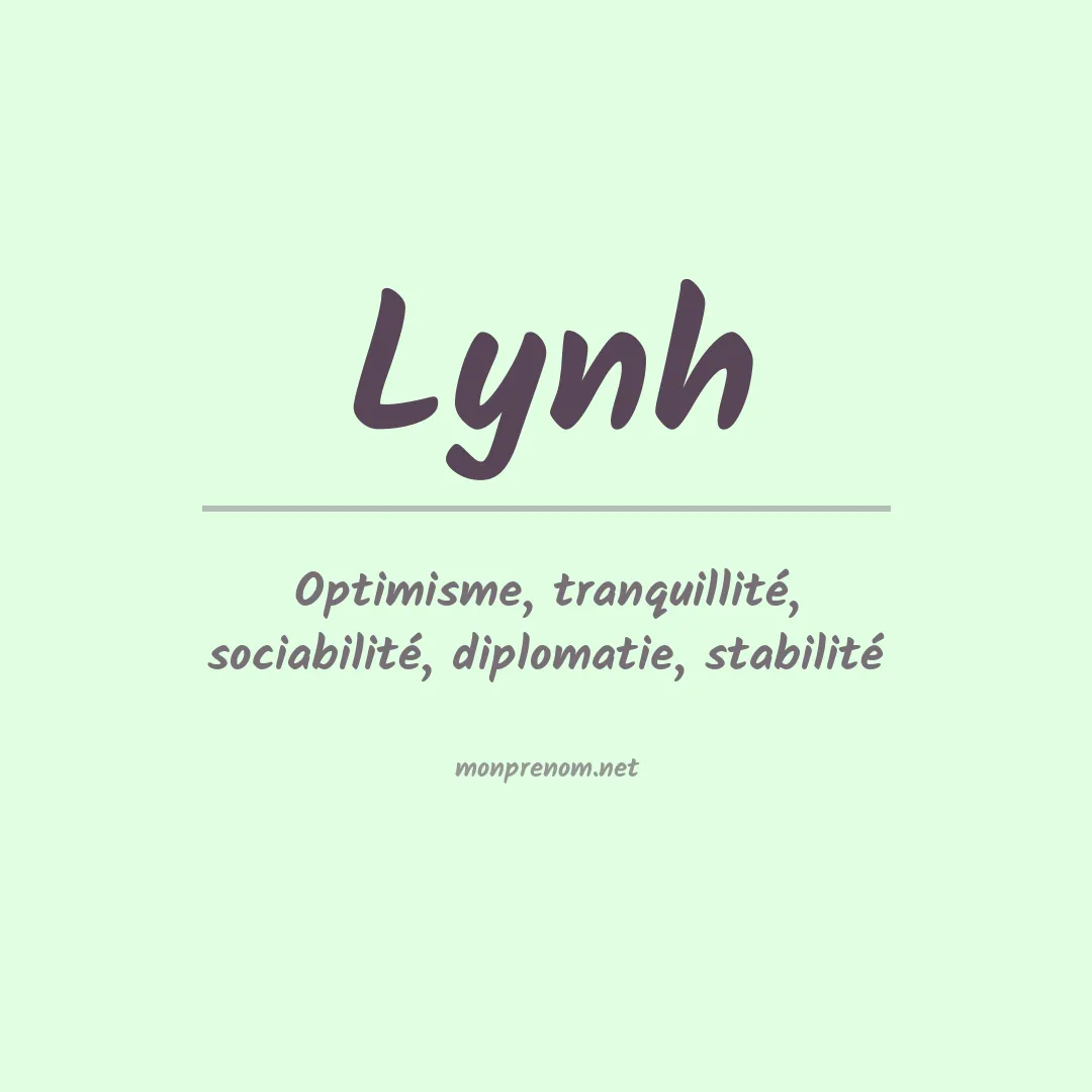 Signification du prénom Lynh