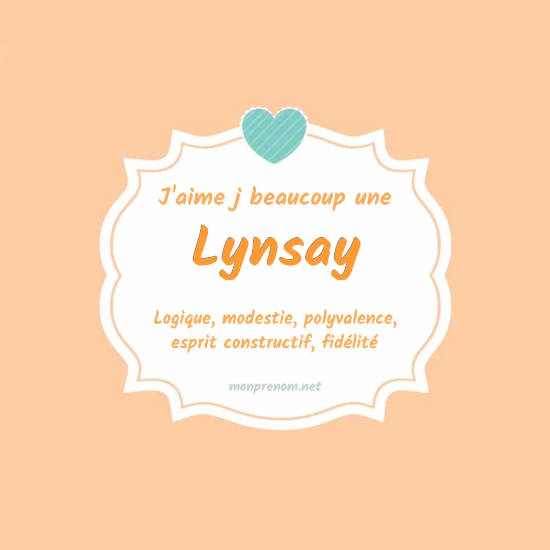J'aime beaucoup Lynsay