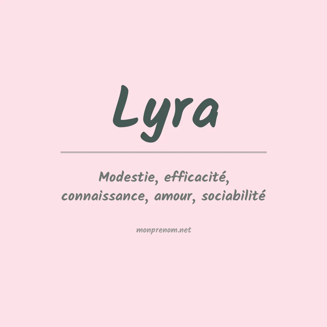 Signification du prénom Lyra