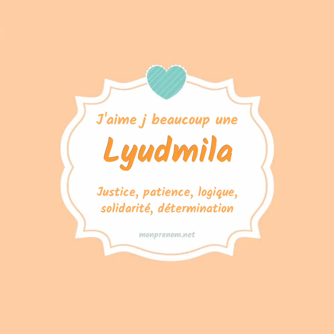 J'aime beaucoup Lyudmila