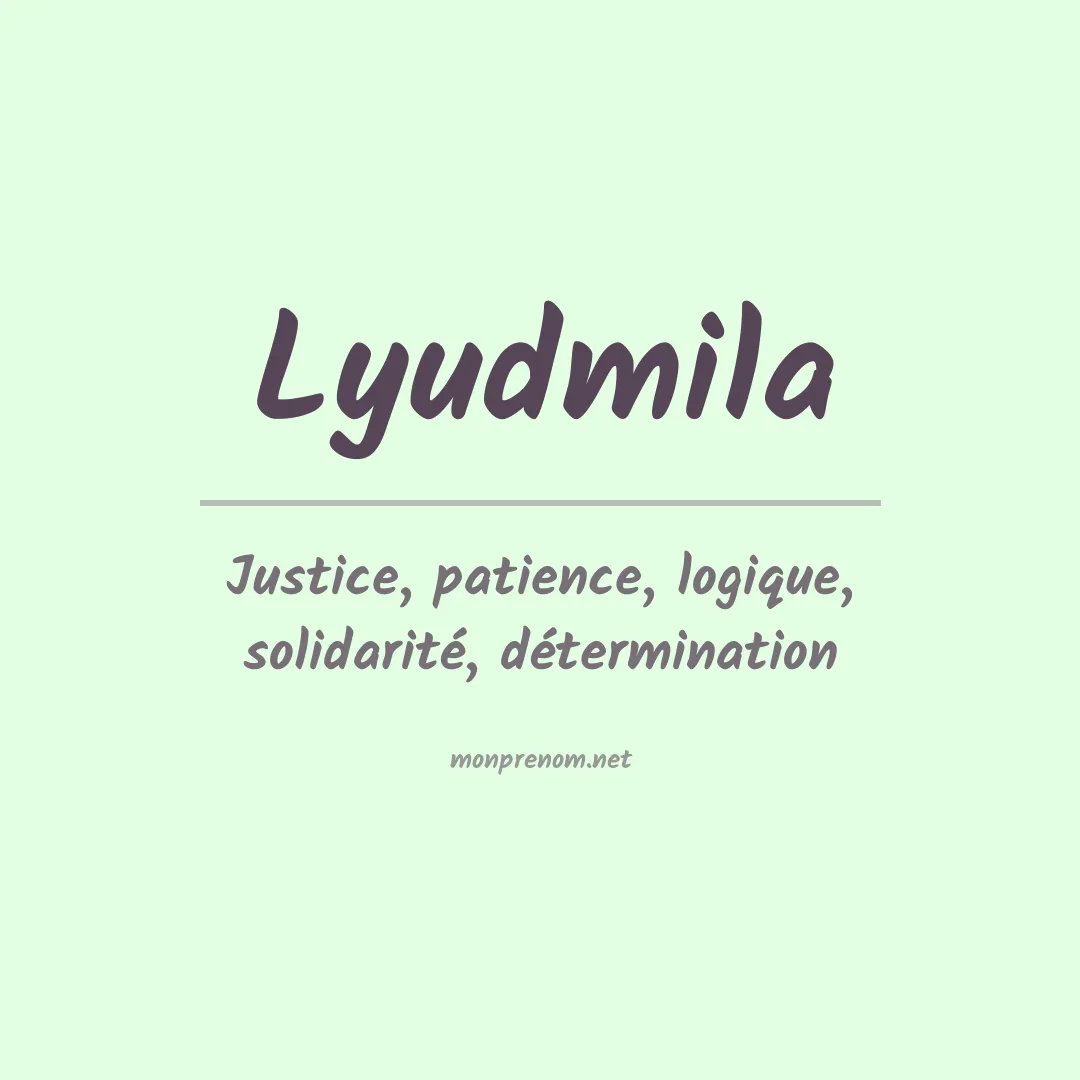 Prénom Lyudmila