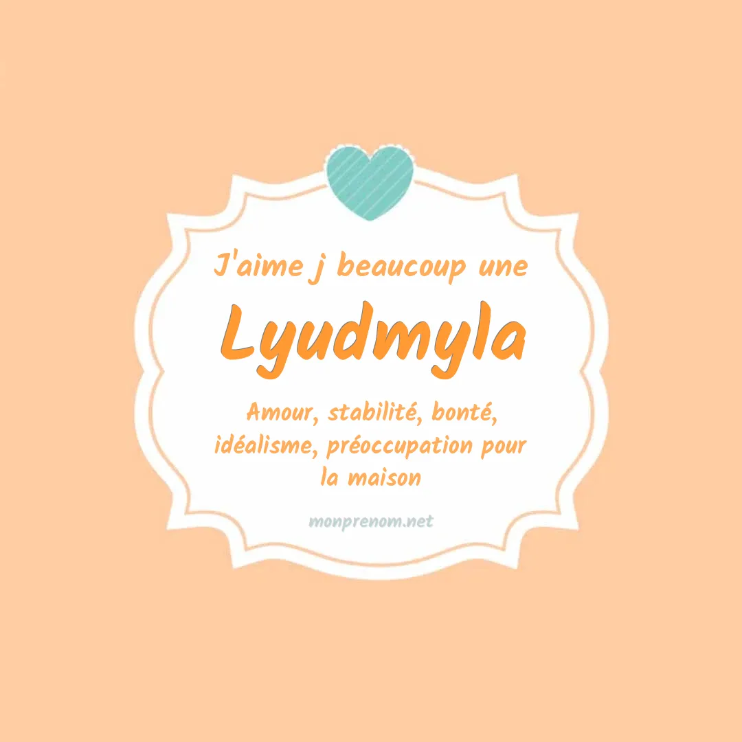 J'aime beaucoup Lyudmyla