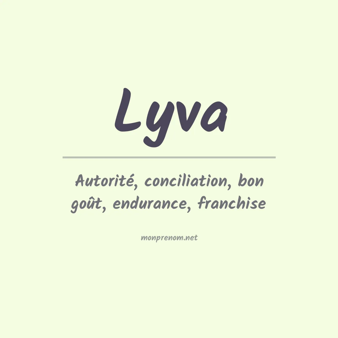 Signification du prénom Lyva