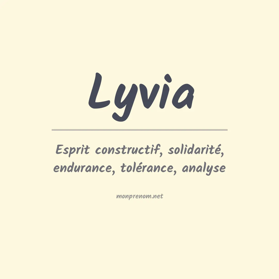 Signification du prénom Lyvia