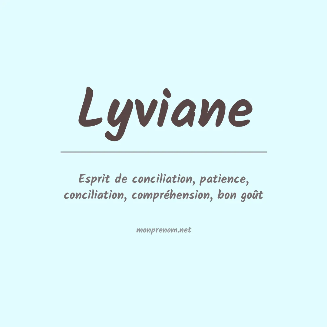 Signification du prénom Lyviane