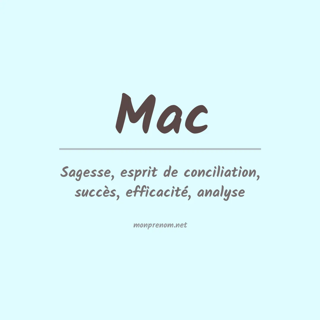Prénom Mac