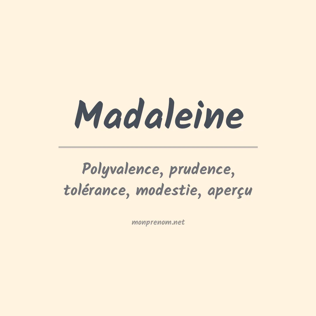 Prénom Madaleine