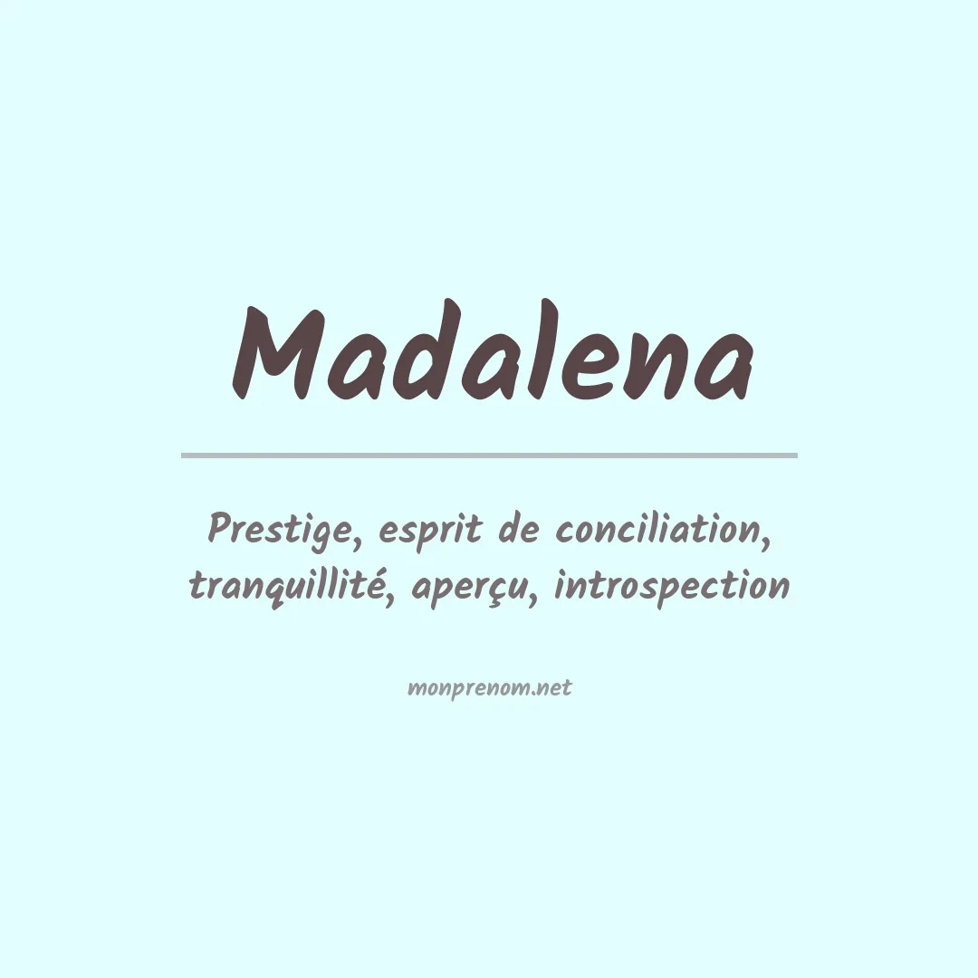 Prénom Madalena