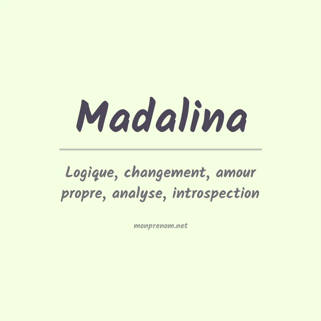 Signification du prénom Madalina