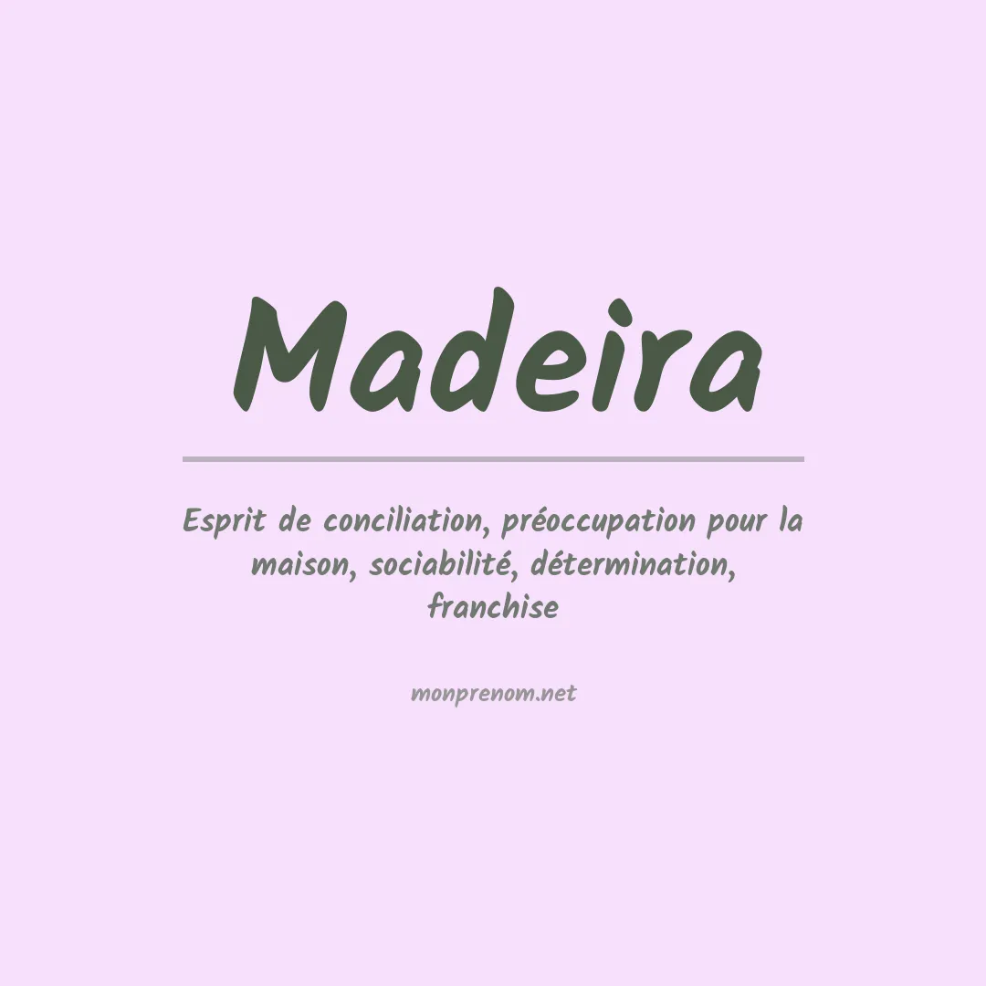 Prénom Madeira