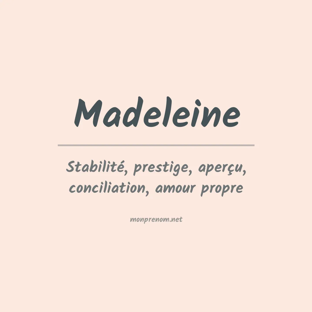 Prénom Madeleine