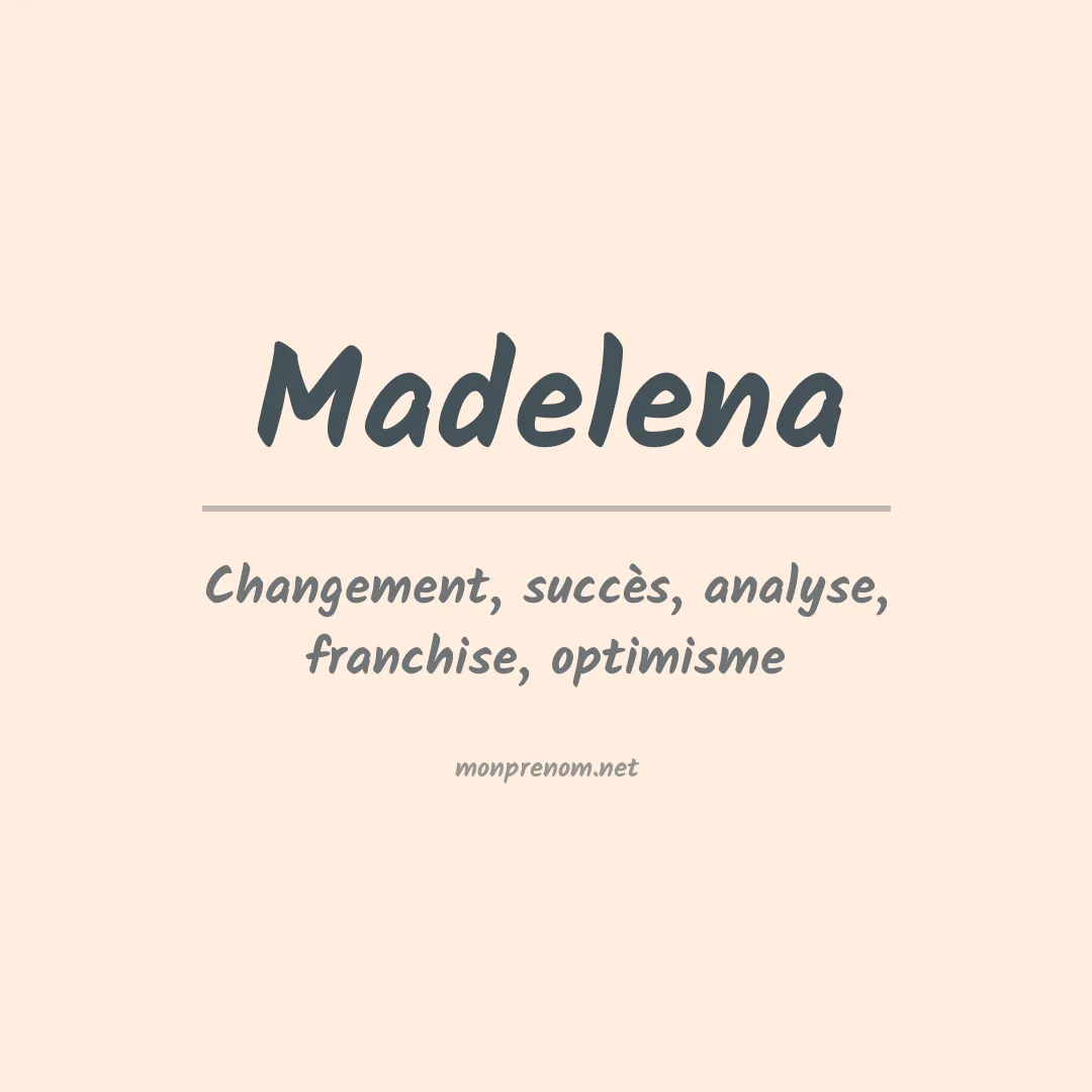 Prénom Madelena