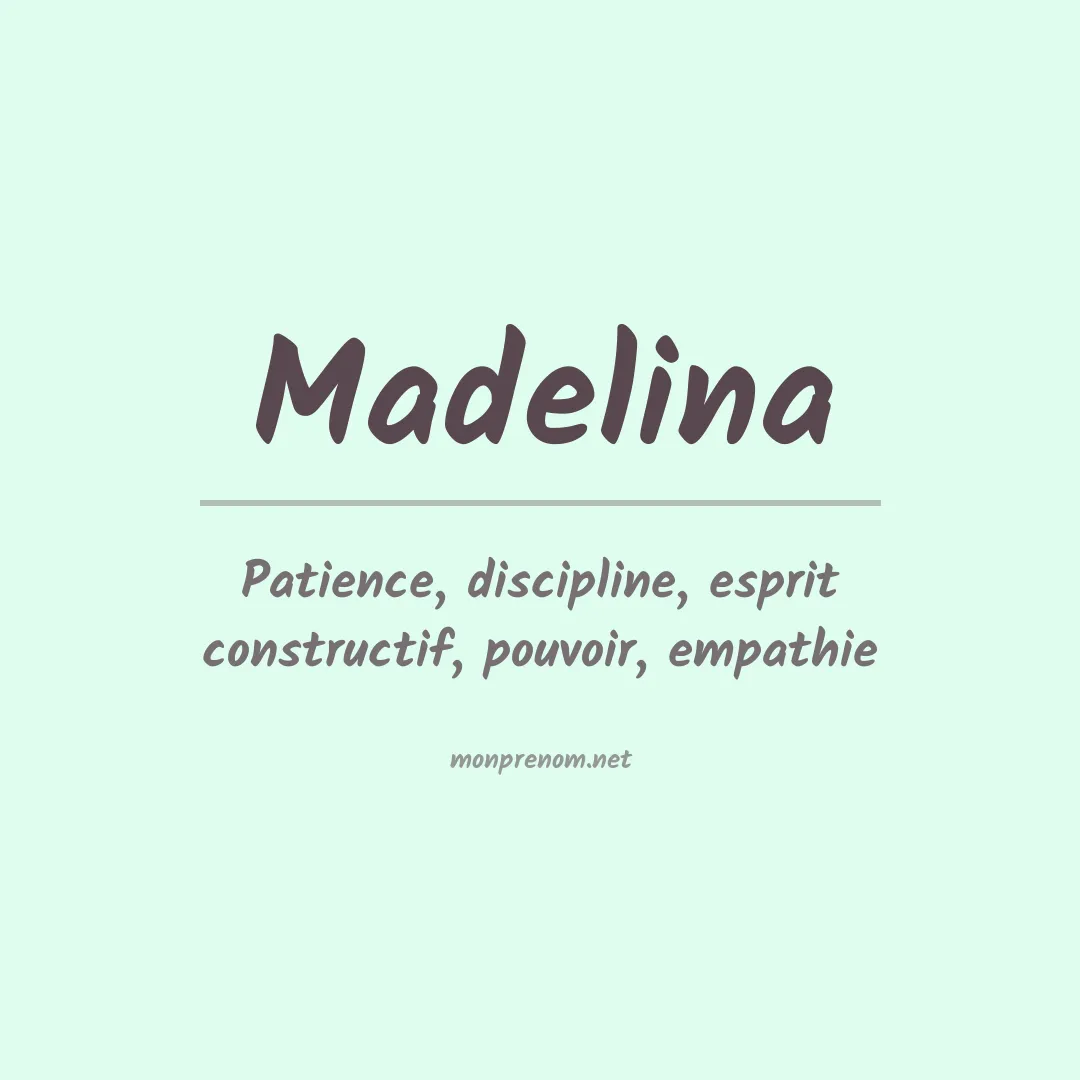 Prénom Madelina